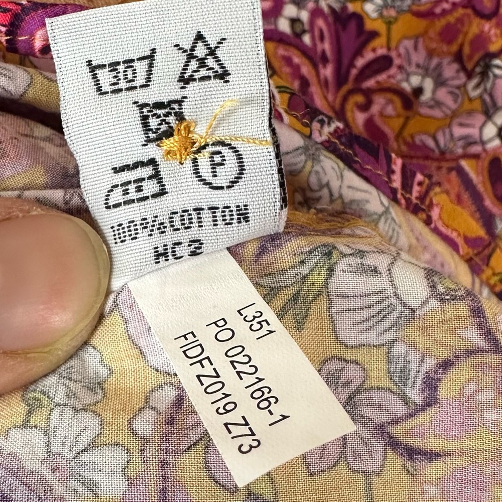 HAWES & CURTIS Mustard and Purple Floral Paisley Fitted Button Down Shirt UK 10 - Picture 10 of 11